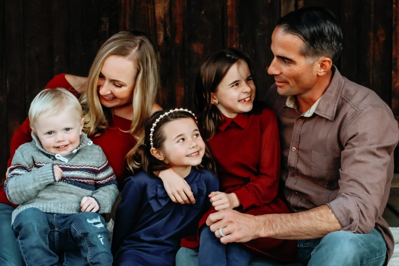 Aaron Guyett with his family
